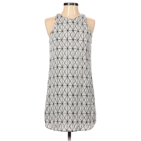 A.L.C,Luxury 100% Silk,(MSRP $311 on Revolve), Black & Cream Geo Design,EUC - Picture 6 of 10